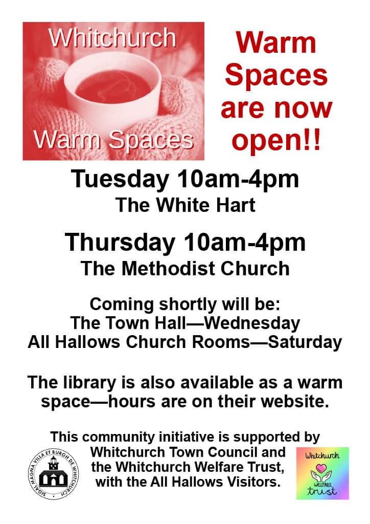 whitchurch warm spaces poster