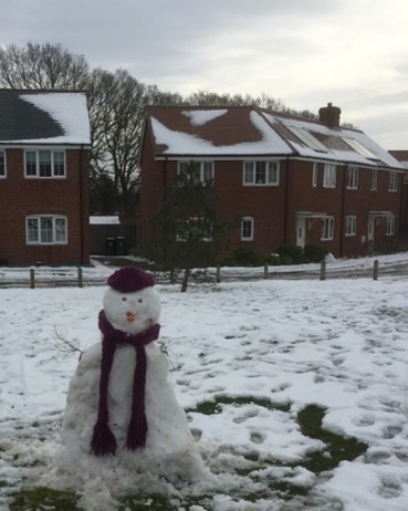 a snowman in Wickham